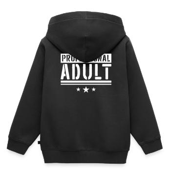 Professioneller Erwachsener Erwachsen Geburtstag - Kinder Premium Organic Hoodie - Schwarz - Hinten - AI Model Kid Male (0cm)