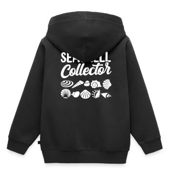 Shell Collector Shell Collector Shells Collecting - Kids Premium Organic Hoodie - black - Back - AI Model Kid Male (0cm)