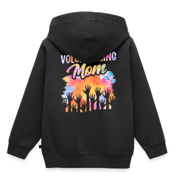 Mère bénévole Profession bénévole - Sweat Premium à capuche enfant bio - noir - Dos - AI Model Kid Male (0cm)