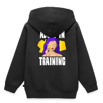 Erwachsener In Ausbildung Erwachsen Geburtstag - Kinder Premium Organic Hoodie - Schwarz - Hinten - AI Model Kid Male (0cm)