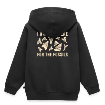 Paléontologie Paléontologue ici pour les fossiles - Sweat Premium à capuche enfant bio - noir - Dos - AI Model Kid Male (0cm)
