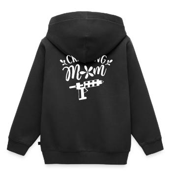 Artisanat Maman Mère Artisanat Amateur - Sweat Premium à capuche enfant bio - noir - Dos - AI Model Kid Male (0cm)