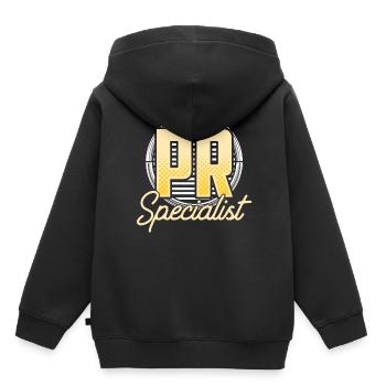 PR Specialist Job Public Relations Profession - Kids Premium Organic Hoodie - black - Back - AI Model Kid Male (0cm)