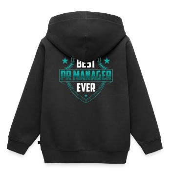 Best Pr Manager Ever Public Relations Profession - Kids Premium Organic Hoodie - black - Back - AI Model Kid Male (0cm)