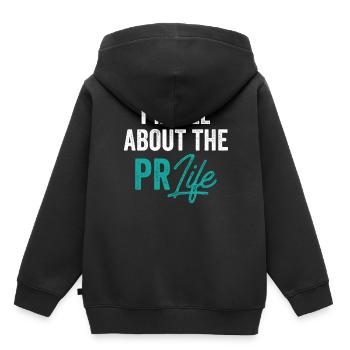For me, it's about pr life Public Relations profession - Kids Premium Organic Hoodie - black - Back - AI Model Kid Male (0cm)