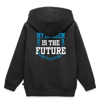 L’hydrogène est l’élément hydrogène du futur - Sweat Premium à capuche enfant bio - noir - Dos - AI Model Kid Male (0cm)