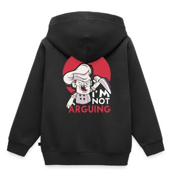 I Argue Me Don't Argue Argument - Kids Premium Organic Hoodie - black - Back - AI Model Kid Male (0cm)