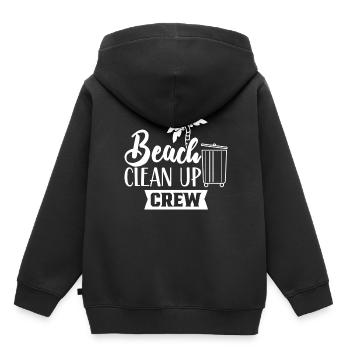 Beach Clean Up Team Beach Cleaning Beach - Kids Premium Organic Hoodie - black - Back - AI Model Kid Male (0cm)