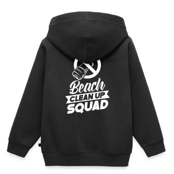 Beach Clean Up Squad Beach Cleaning Beach - Kids Premium Organic Hoodie - black - Back - AI Model Kid Male (0cm)