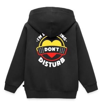 Ich Erhole Mich Bitte Nicht Stören Erholung - Kinder Premium Organic Hoodie - Schwarz - Hinten - AI Model Kid Male (0cm)