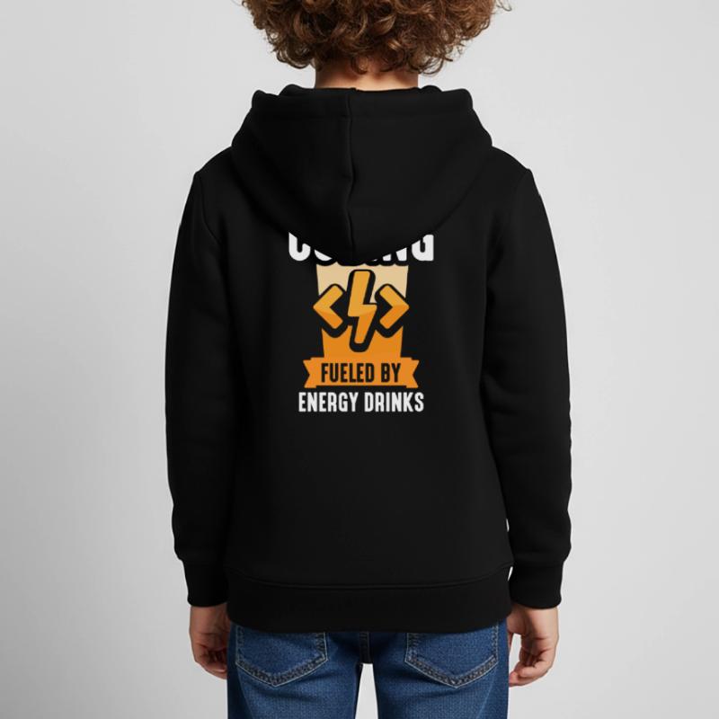 Programming with Energydrinks Coding Code Coder Kids Premium Organic Hoodie