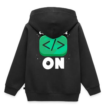 Programmiermodus Ein Programmierer Coding Coder - Kinder Premium Organic Hoodie - Schwarz - Hinten - AI Model Kid Male (0cm)