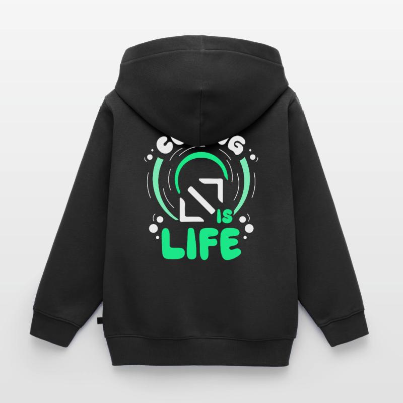 Coding Is Life Code Coder Programmer Kids Premium Organic Hoodie