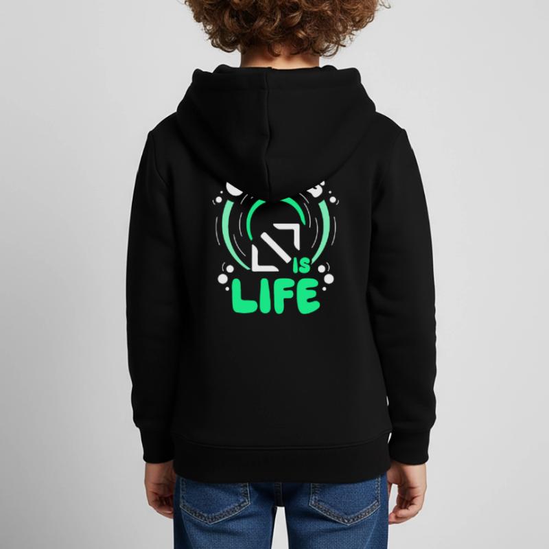 Coding Is Life Code Coder Programmer Kids Premium Organic Hoodie