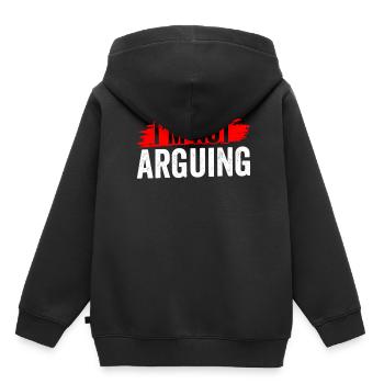 I Argue Me Don't Argue Argument - Kids Premium Organic Hoodie - black - Back - AI Model Kid Male (0cm)