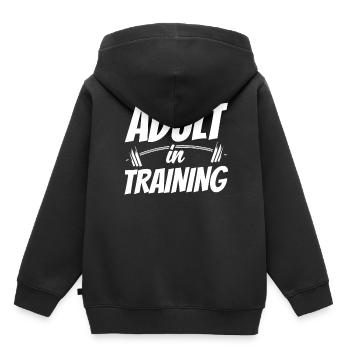 Erwachsener In Ausbildung Erwachsen Geburtstag - Kinder Premium Organic Hoodie - Schwarz - Hinten - AI Model Kid Male (0cm)