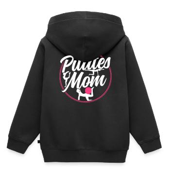 Pilates Mama Mami Mère Amante - Sweat Premium à capuche enfant bio - noir - Dos - AI Model Kid Male (0cm)