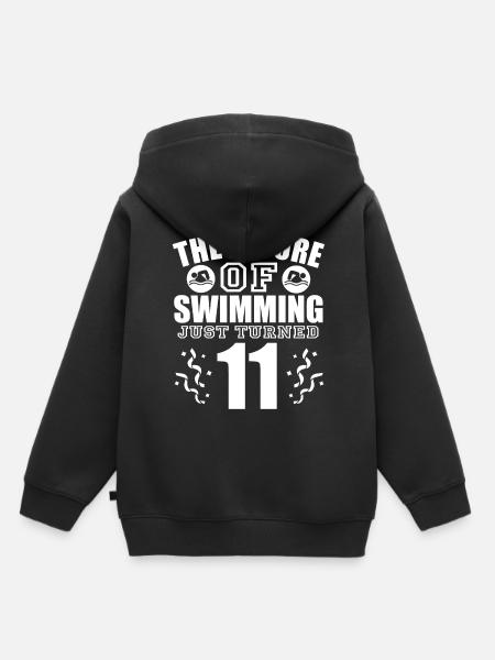 Schwimmer Schwimmen Spruch - Kinder Premium Organic Hoodie - Schwarz