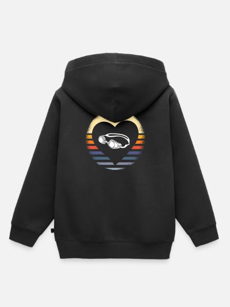 Schwimmer Schwimmen Spruch - Kinder Premium Organic Hoodie - Schwarz