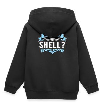 Shell Collectors Shells What The Shell - Kids Premium Organic Hoodie - black - Back - AI Model Kid Male (0cm)
