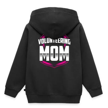 Mère bénévole Volontaire Profession bénévole - Sweat Premium à capuche enfant bio - noir - Dos - AI Model Kid Male (0cm)