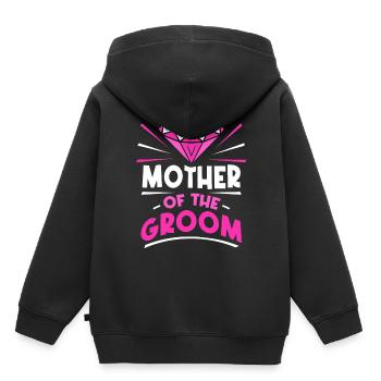 Fête de mariage du marié - Sweat Premium à capuche enfant bio - noir - Dos - AI Model Kid Male (0cm)