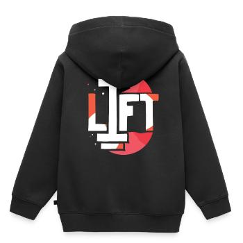 Lift Workout Gewichtheben Gewichtheber Gym - Kinder Premium Organic Hoodie - Schwarz - Hinten - AI Model Kid Male (0cm)