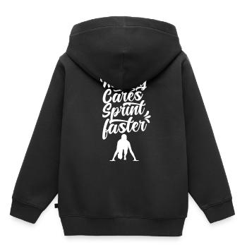 Nobody cares sprint fast sprint - Kids Premium Organic Hoodie - black - Back - AI Model Kid Male (0cm)