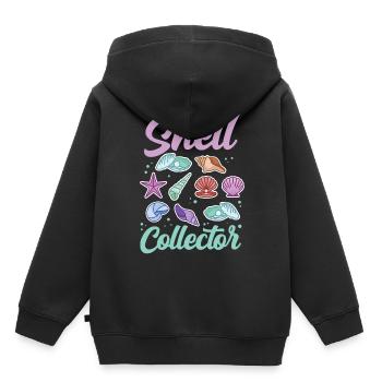 Shell collectors Mussel collectors collect mussels - Kids Premium Organic Hoodie - black - Back - AI Model Kid Male (0cm)