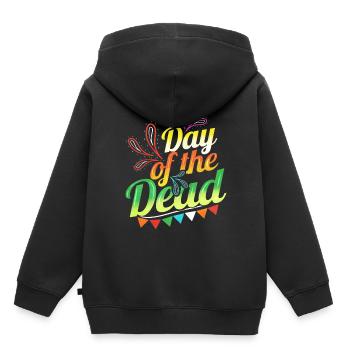 Colorful Logo For Day Of The Dead - Kinder Premium Organic Hoodie - Schwarz - Hinten - AI Model Kid Male (0cm)