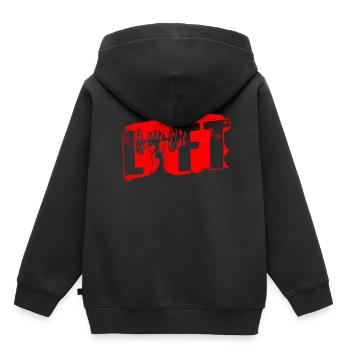 Lift Gym Gewichtheben Gewichtheber Workout - Kinder Premium Organic Hoodie - Schwarz - Hinten - AI Model Kid Male (0cm)