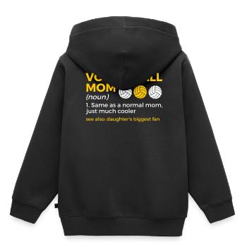 Volleyball Player Gift - Kids Premium Organic Hoodie - black - Back - AI Model Kid Male (0cm)