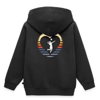Volleyball Player Gift - Kids Premium Organic Hoodie - black - Back - AI Model Kid Male (0cm)