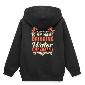 Opernsänger Tenor Is My Name Drinking Water - Kinder Premium Organic Hoodie - Schwarz - Hinten - AI Model Kid Male (0cm)