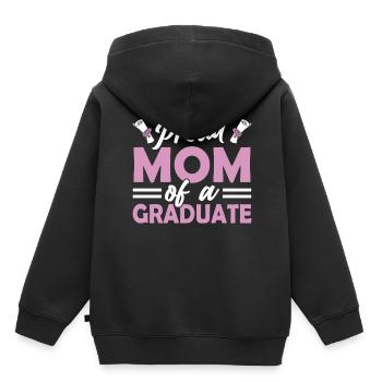 Fière mère d’un diplômé diplômé - Sweat Premium à capuche enfant bio - noir - Dos - AI Model Kid Male (0cm)