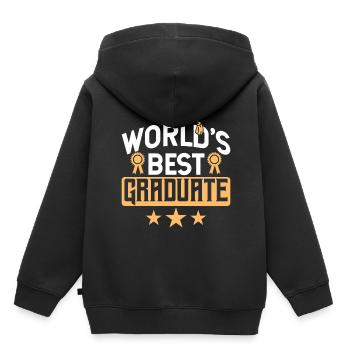 La meilleure célébration de remise des diplômes d’études supérieures au monde - Sweat Premium à capuche enfant bio - noir - Dos - AI Model Kid Male (0cm)