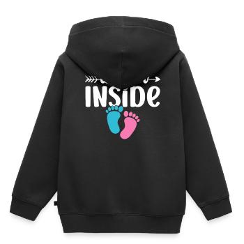 Miracles Inside Baby Inside Cute Pregnant - Kids Premium Organic Hoodie - black - Back - AI Model Kid Male (0cm)