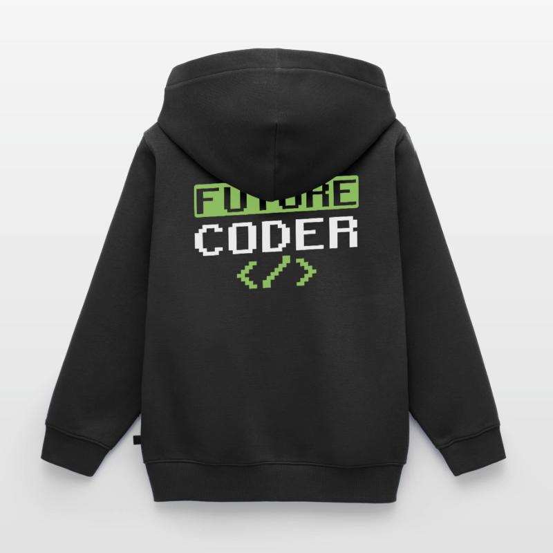 Future Coder Coding Programmer Code Kids Premium Organic Hoodie