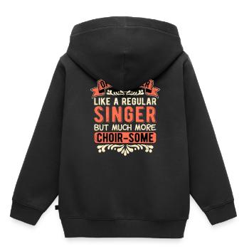 Opernsänger Opera Singer Tenor Choir-some - Kinder Premium Organic Hoodie - Schwarz - Hinten - AI Model Kid Male (0cm)