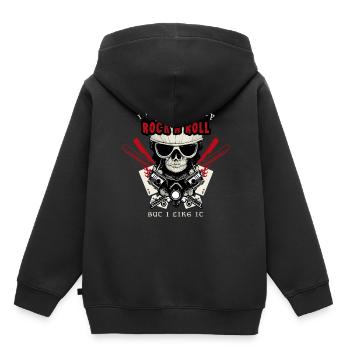 Es ist nur Rock n Roll, aber ich mag es Rockabilly - Kinder Premium Organic Hoodie - Schwarz - Hinten - AI Model Kid Male (0cm)