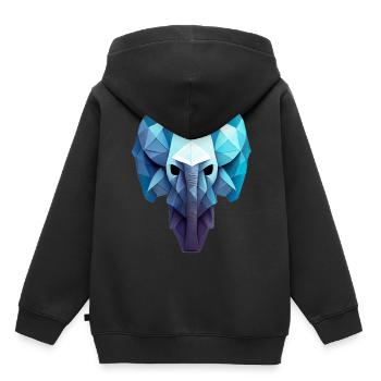 Biker werden nicht grau, wir drehen Chrome Rockabi - Kinder Premium Organic Hoodie - Schwarz - Hinten - AI Model Kid Male (0cm)