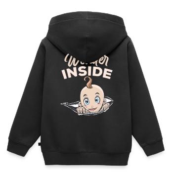 Miracles Inside Baby Inside Cute Pregnant - Kids Premium Organic Hoodie - black - Back - AI Model Kid Male (0cm)