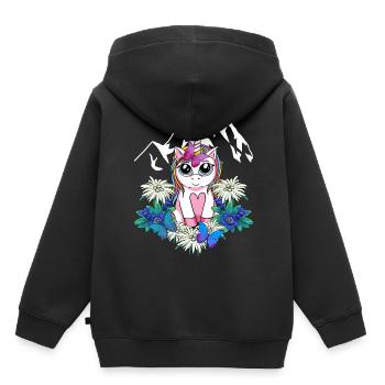 Alps Unicorn Spring Mythical Animals Alm Children - Kids Premium Organic Hoodie - black - Back - AI Model Kid Male (0cm)