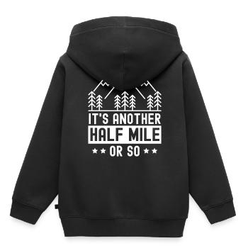 Es Ist Noch Eine Halbe Meile Oder So Wanderung - Kinder Premium Organic Hoodie - Schwarz - Hinten - AI Model Kid Male (0cm)