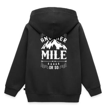 Eine Weitere Meile Oder So Halbe Meile Wanderung - Kinder Premium Organic Hoodie - Schwarz - Hinten - AI Model Kid Male (0cm)