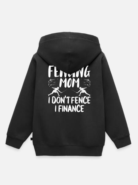 Fechten Degen Fechtduell Geschenkidee - Kinder Premium Organic Hoodie - Schwarz