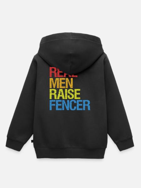 Fechten Degen Fechtduell Geschenkidee - Kinder Premium Organic Hoodie - Schwarz