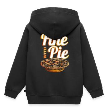 Fine With Pie Pumpkin Pie Autumn Thanksgiving - Kids Premium Organic Hoodie - black - Back - AI Model Kid Male (0cm)