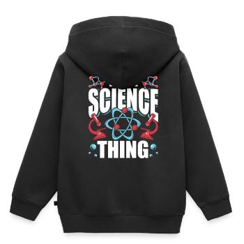 Est une chose scientifique scientifique - Sweat Premium à capuche enfant bio - noir - Dos - AI Model Kid Male (0cm)