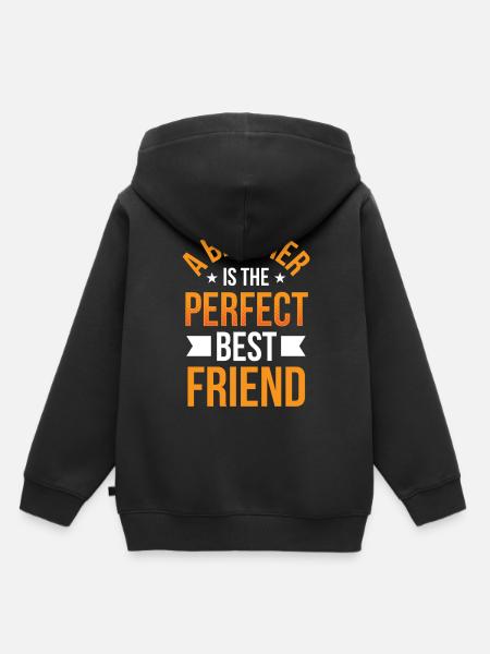 Ein Bruder Ist Der Perfekte Beste Freund Brüder - Kinder Premium Organic Hoodie - Schwarz
